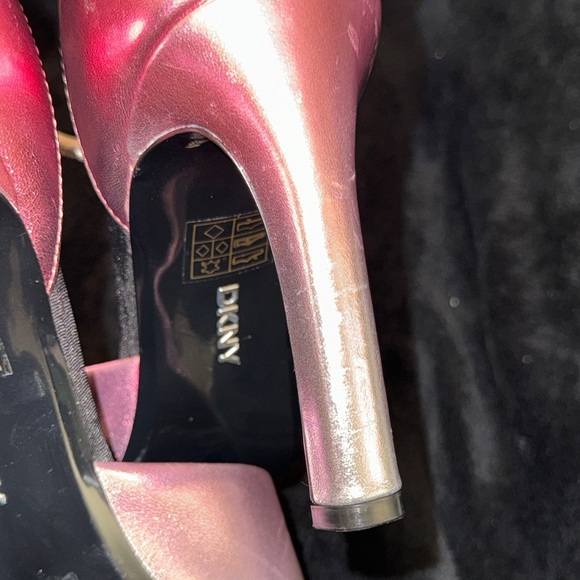 DKNY Shimmering Pink and Silver Heels - Picture 10 of 14